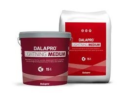 Dalapro Lightning Medium – grey, allround spray filler for walls and ceilings