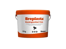 Breplasta Handspachtel Fein - white, fine-grained hand filler on all common types of indoor wall and ceiling surfaces.