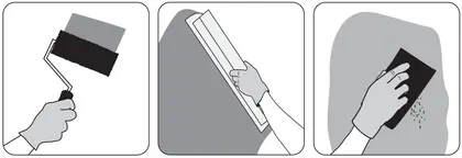 Step-by-step guide to applying roller filler