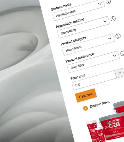 Calculate ready-mixed filler consumption tool
