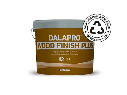Dalapro Wood Finish Plus - ready-mixed fine-grade white hand filler for woodwork.