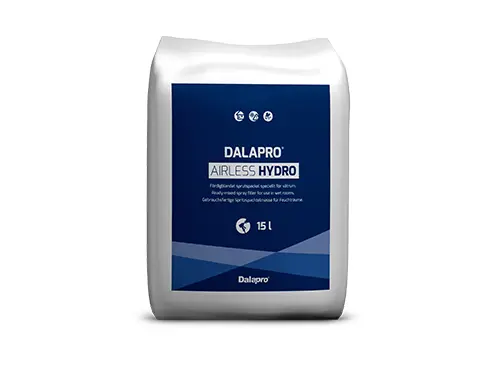 Dalapro Airless Hydro – blue, ready-mixed spray filler, especially for wet rooms